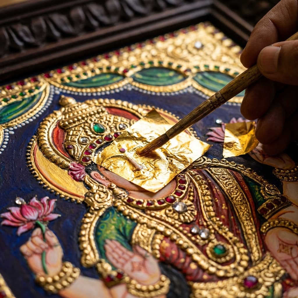 Identifying Authentic 22K Gold Foil in Heritage Art